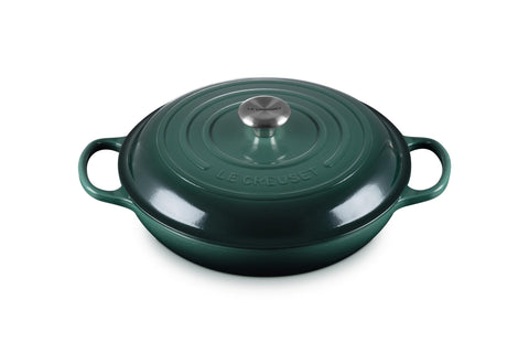 Le Creuset Braiser esmaltado, distribución uniforme del calor para dorar y sellar
