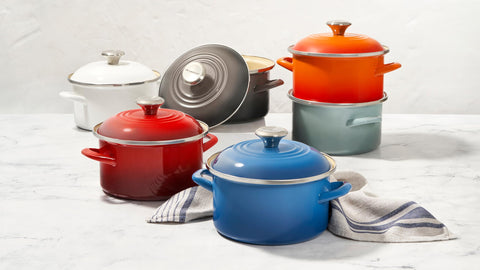 Calentamiento rápido de Le Creuset para hervir agua y cocinar rápidamente.