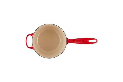 Mango ergonómico y asa para manejo cómodo del cazo.