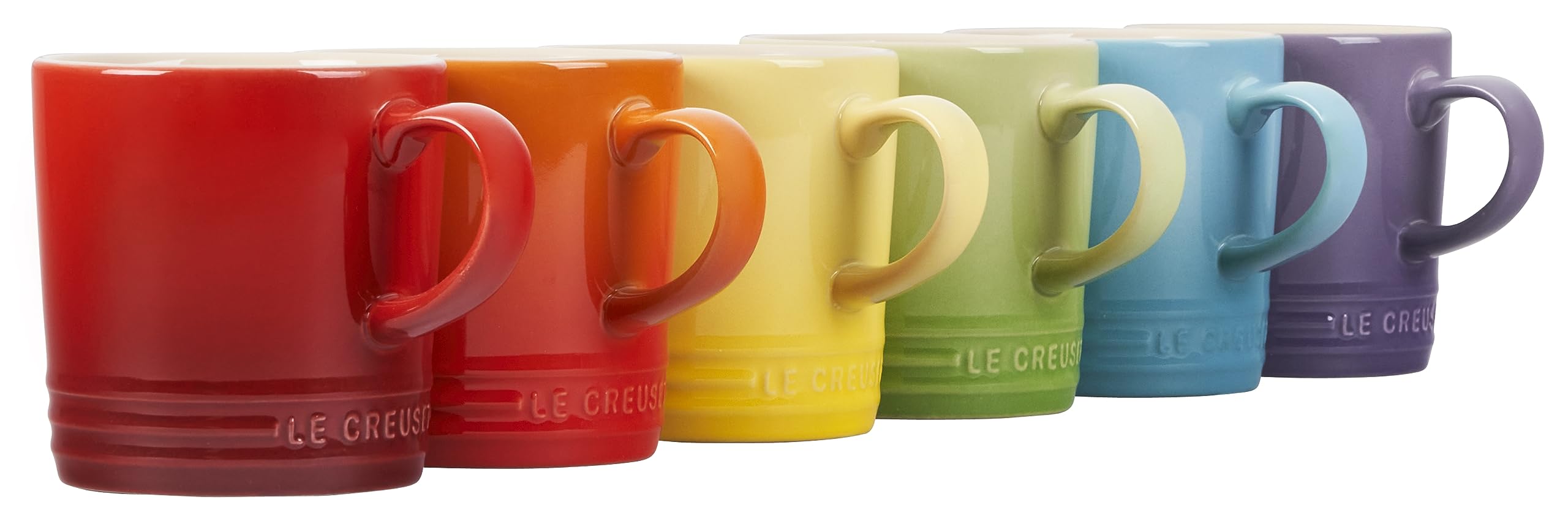 Conjunto de 6 tazas London de Le Creuset en colores multicolor, ideal para desayunos.