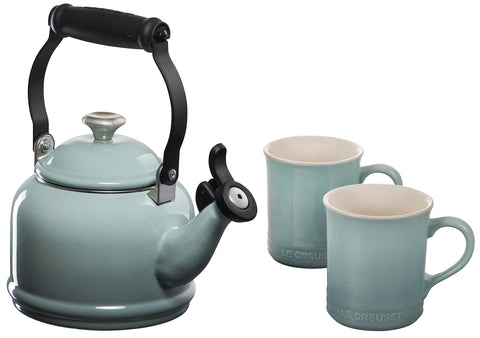 Le Creuset Demi hervidor de acero esmaltado para hervir rápido.
