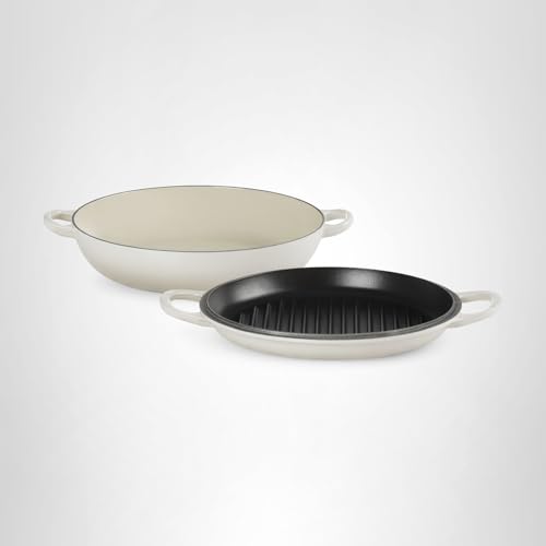 Le Creuset: dos sartenes en uno para brasear, asar y cocinar.