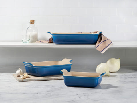 Le Creuset Heritage: almacenamiento seguro de sobras, apilables y duraderos