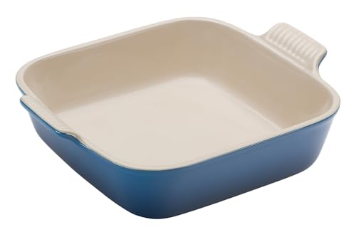 Le Creuset Heritage fuente cuadrada 3 qt para hornear y servir.