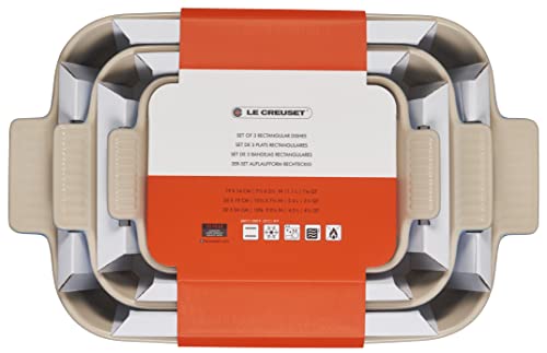 Le Creuset Heritage: vista general de la fuente rectangular, duradera y apta para hornear.