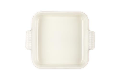 Esmalte no poroso en Le Creuset Heritage Square 3qt Peche, fácil limpieza