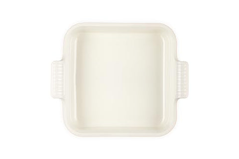 Esmalte no poroso en Le Creuset Heritage Square 3qt Peche, fácil limpieza
