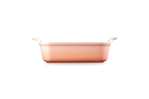 Superficie antiadherente de Le Creuset Heritage Square 3qt Peche para desmolde
