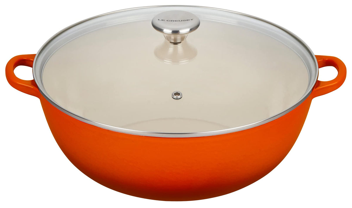 Le Creuset Horno Chef esmaltado Flame, exterior para guisos con calor uniforme.