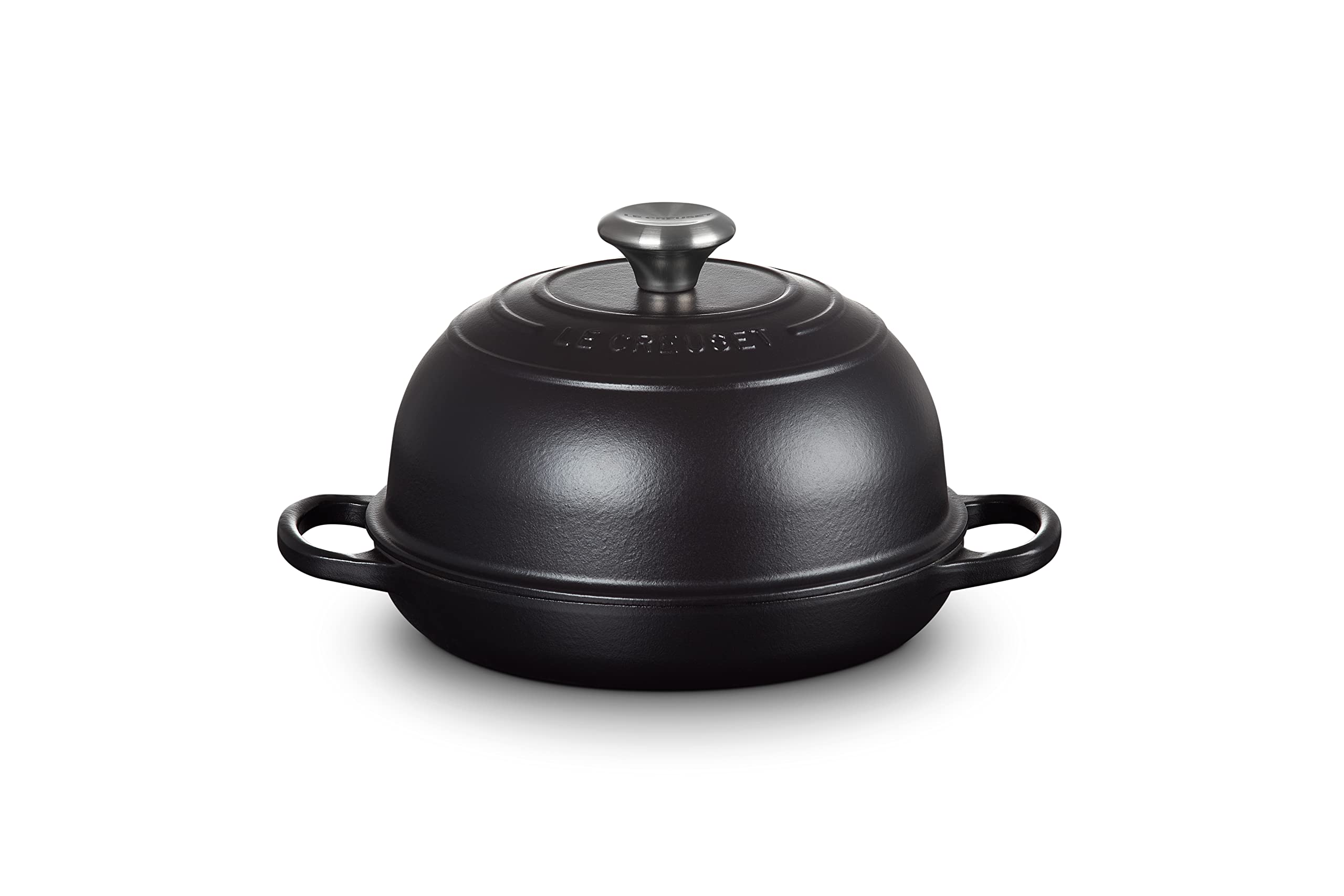 Le Creuset Horno de Pan Licorice, exterior elegante para hornear pan con acabado resistente.