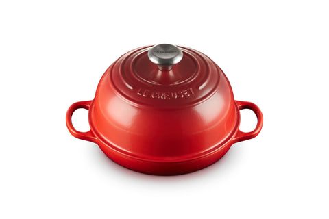 Le Creuset Horno Pan Cerise Exterior: distribución de calor para hornear uniforme
