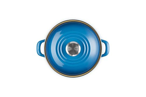Le Creuset interior esmaltado porcelana Marseille, resistente a manchas y sabores.