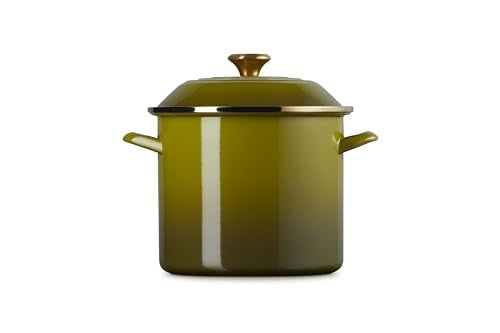 Mango ergonómico y pomo resistente al calor, Le Creuset oliva.