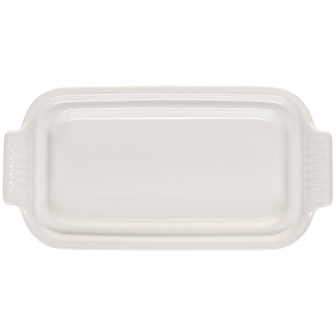 Le Creuset Mantequera Heritage, vista lateral, tamaño ideal para una barra de mantequilla