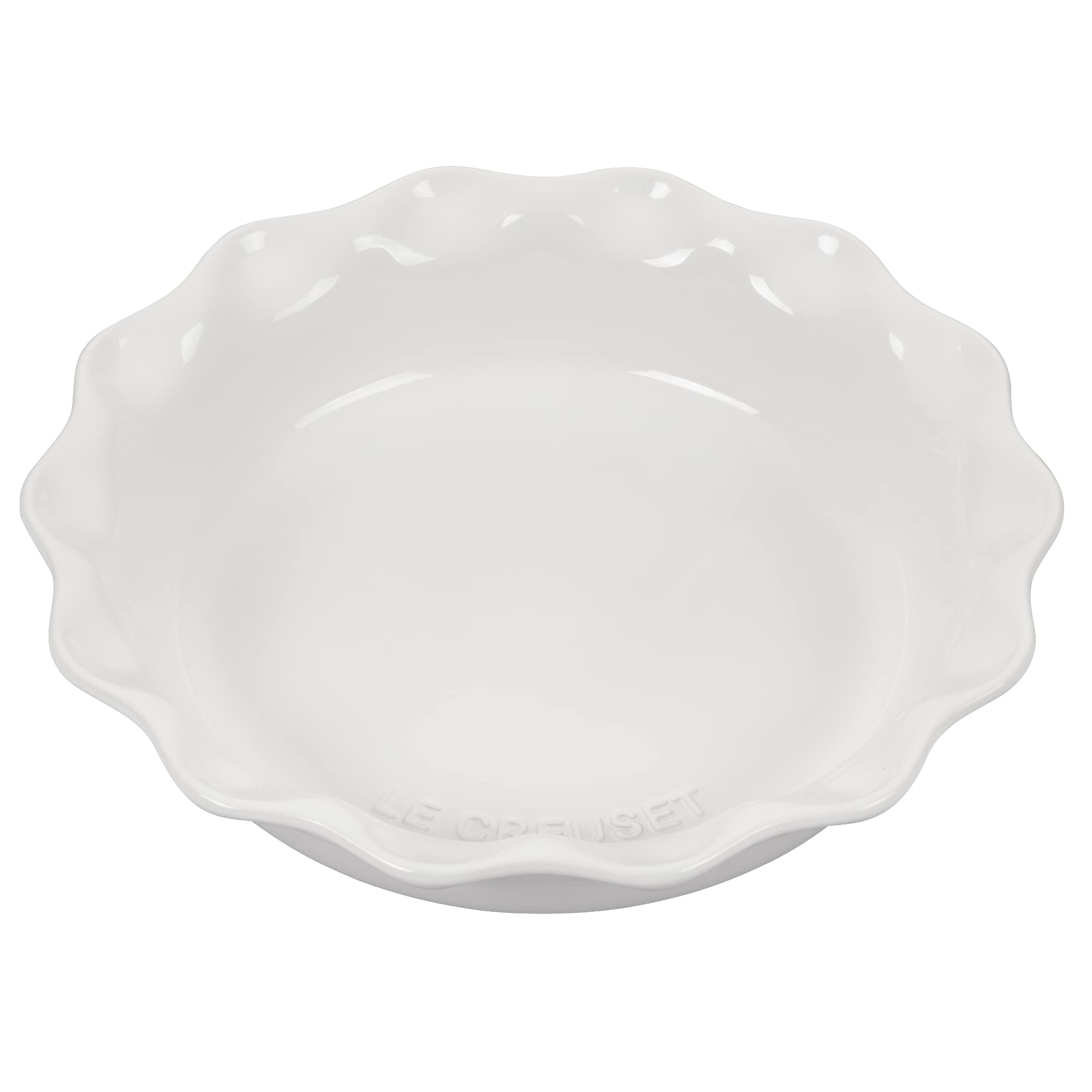 Le Creuset molde tarta Heritage 9 pulgadas, vista frontal, distribución de calor uniforme.