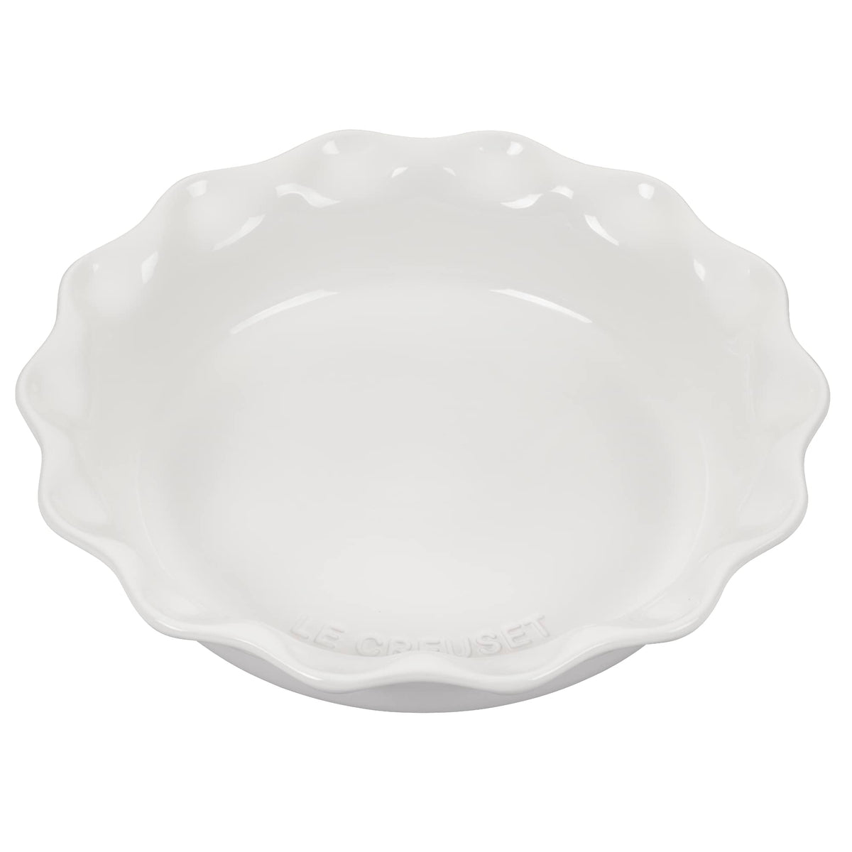Le Creuset molde tarta Heritage 9 pulgadas, vista frontal, distribución de calor uniforme.