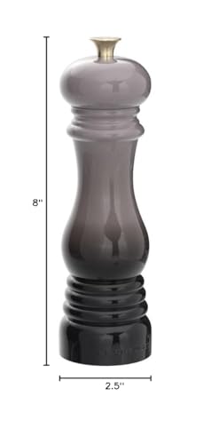 Le Creuset ofrece una garantía de 10 años para este molino de pimienta Oyster.