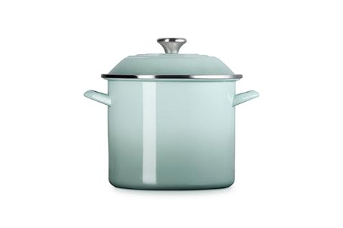 Detalle del mango inoxidable Le Creuset, manejo seguro al tacto