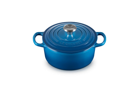 Le Creuset Olla de hierro esmaltado Marseille, vista frontal facilita ver cocción