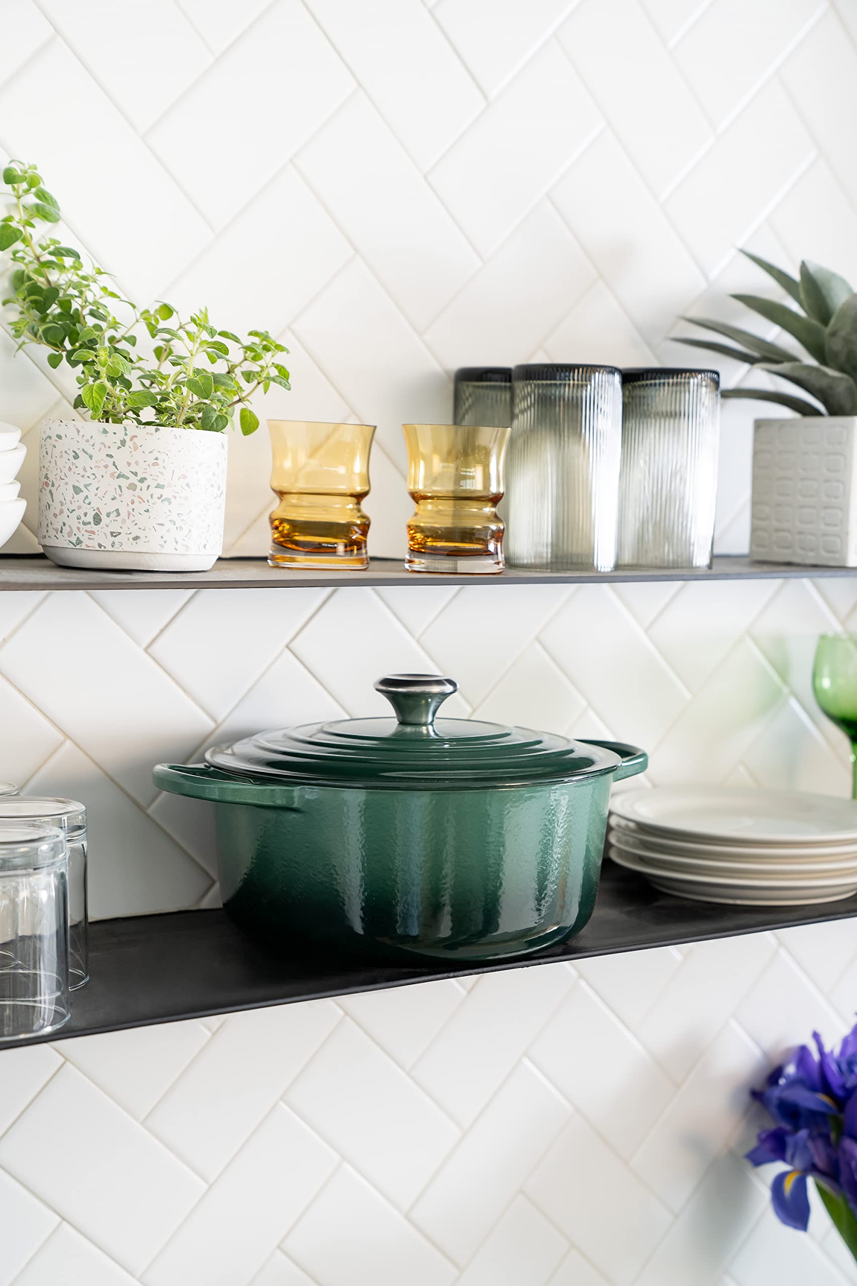 Le Creuset Olla Artichaut acabado esmaltado fácil de limpiar