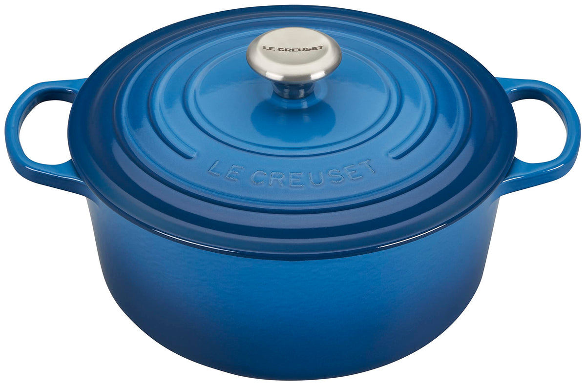 Le Creuset Olla redonda esmaltada Marseille 5.5 qt para cocción uniforme y sabor