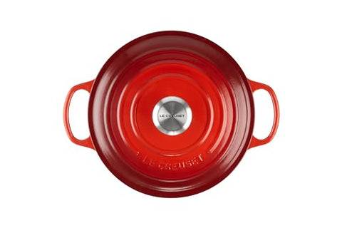 Olla Le Creuset cerise con tapa para conservar sabores y humedad