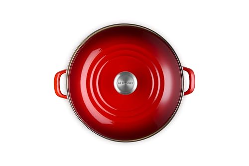 Le Creuset Olla stock Cerise borde inox resistente a astillado.