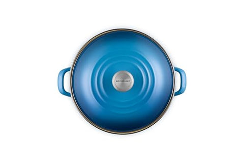 Pomo de acero inoxidable de Le Creuset Marseille manejo seguro