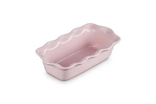 Le Creuset pan de pan casero Heritage rosa chiffon facilita horneados uniformes.