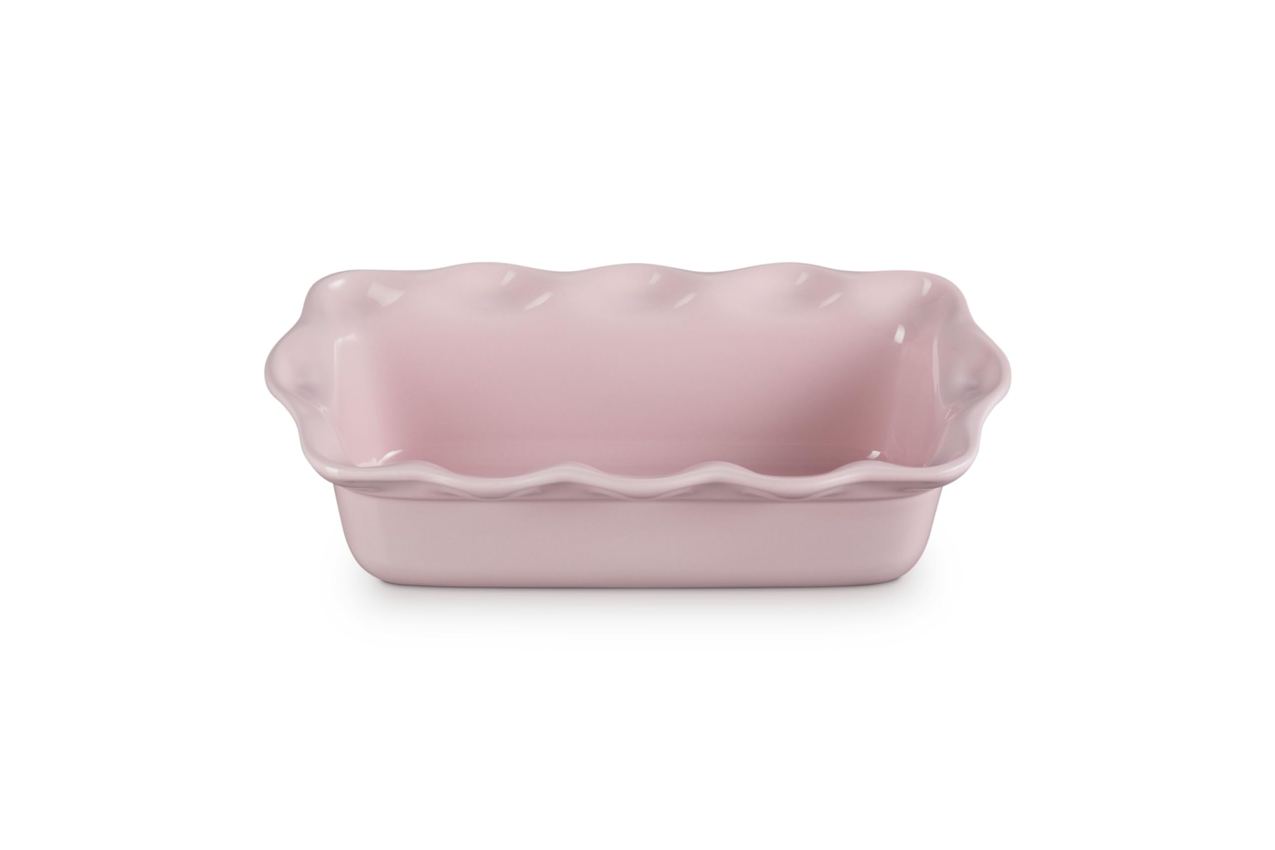 Le Creuset pan para horno Heritage de 9 pulgadas preparado para hornear de forma uniforme.