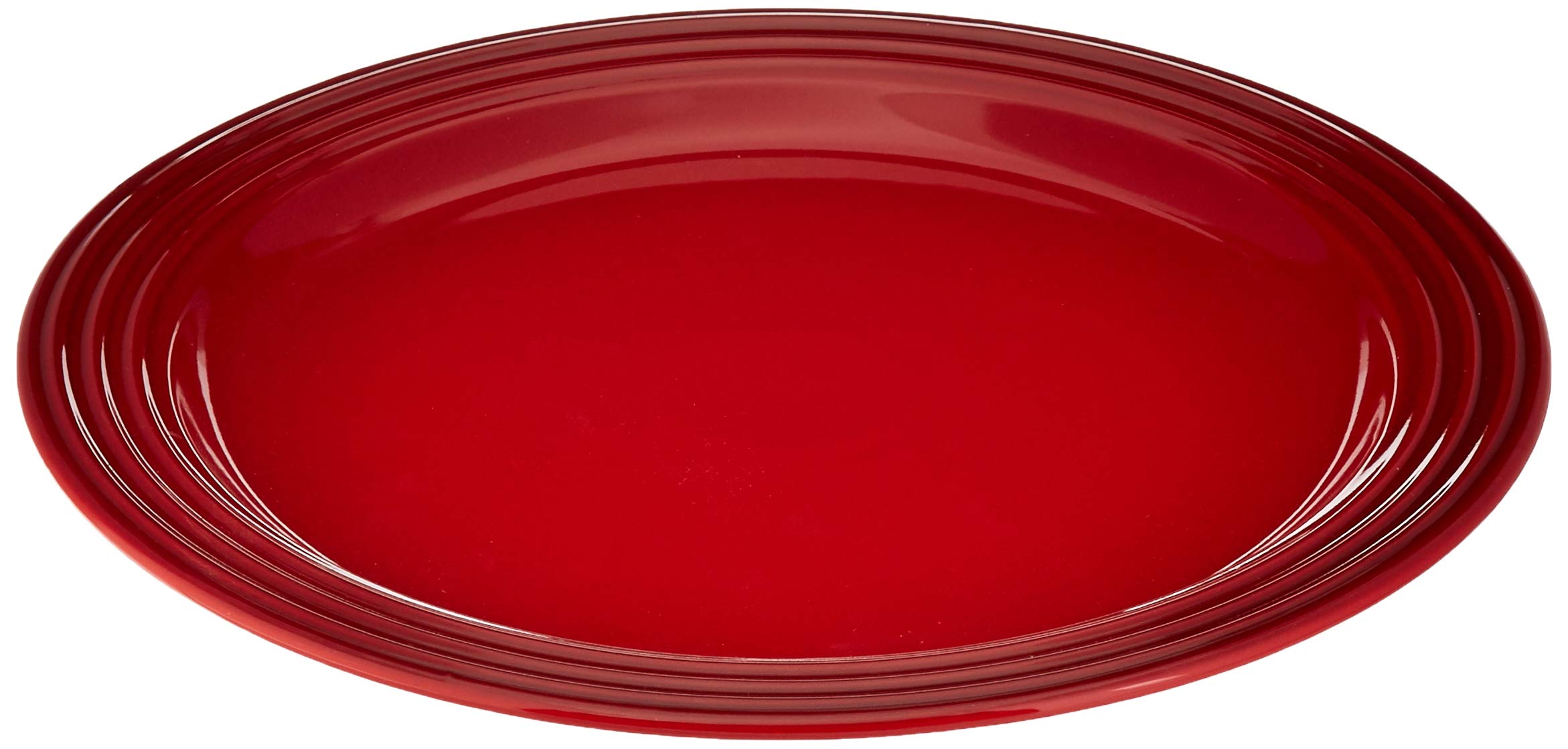 Le Creuset plato-cena cerise 10,5 pulg; borde resistente para uso diario.