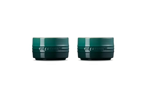 Ramequín Le Creuset Artichaut, detalle de glaseado vibrante facilita la limpieza.