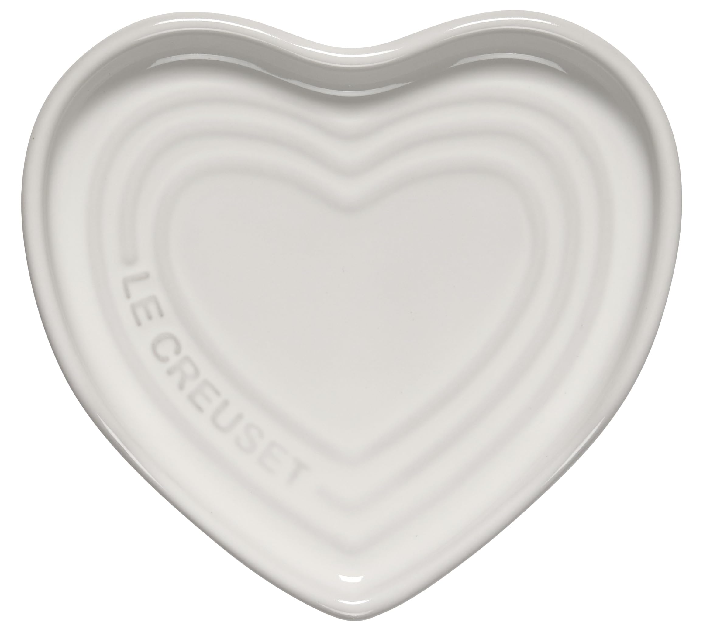 Le Creuset Reposacucharas Corazón 5, blanco; mantiene la encimera limpia.
