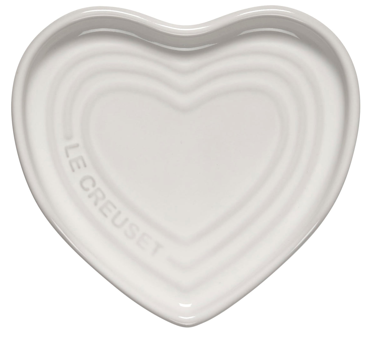 Le Creuset Reposacucharas Corazón 5, blanco; mantiene la encimera limpia.