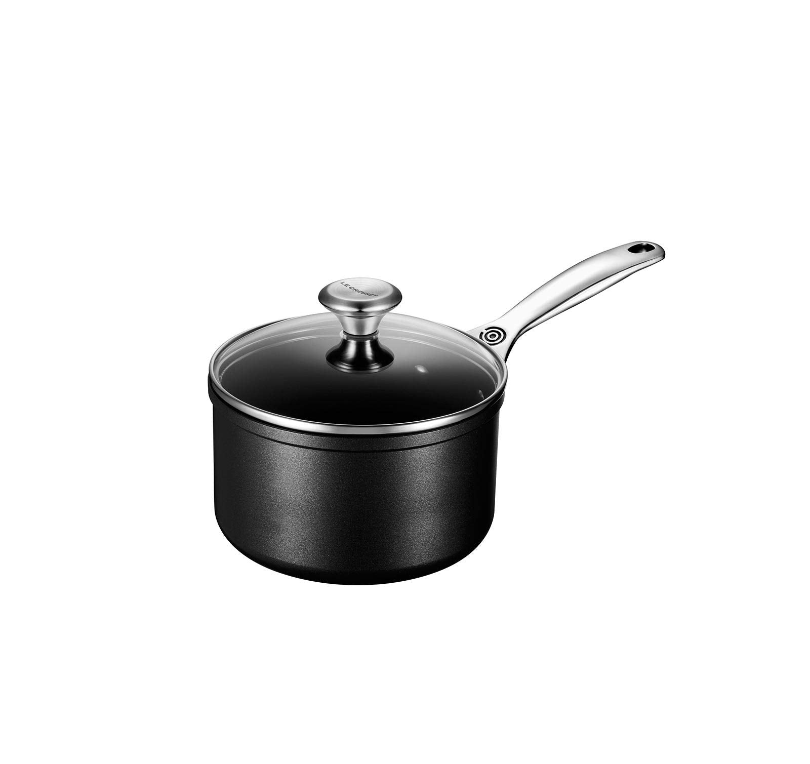 Le Creuset Pro con tapa de vidrio, sartén antiadherente endurecida para uso diario.