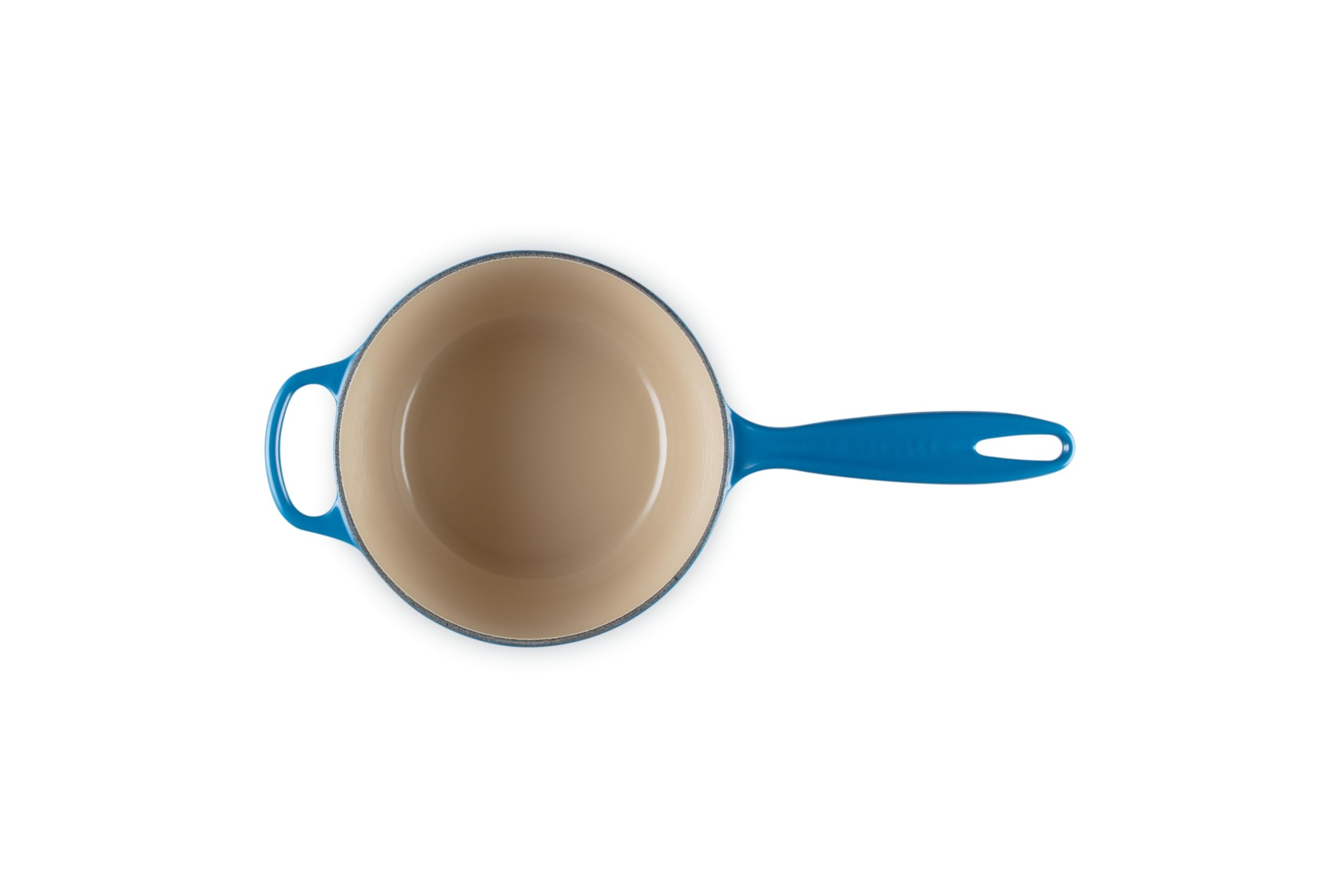 La sartén Le Creuset Signature esmaltado Marseille, apta para horno y cocinas diversas.