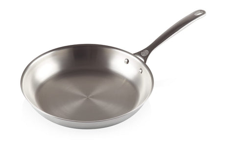 Le Creuset Sartén de triple capa 12 pulgadas con base de aluminio para distribución de calor uniforme