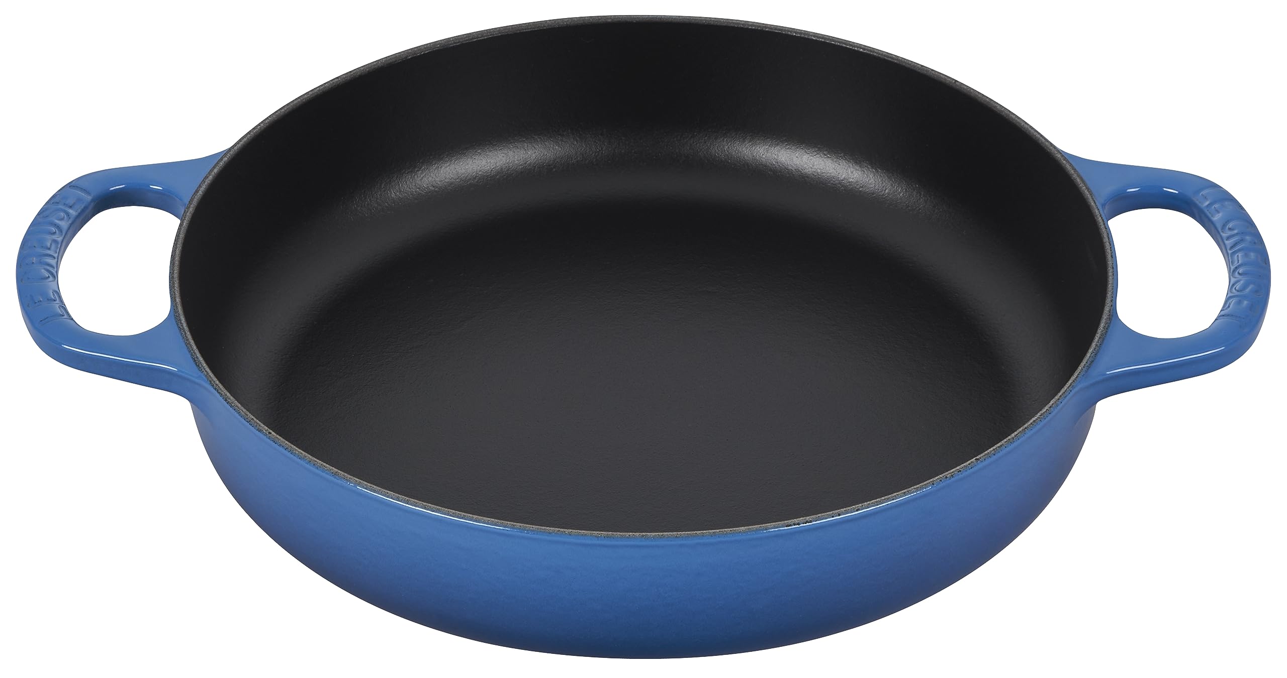 Sartén Le Creuset Signature de 11 pulgadas Marseille, vista superior para planificar la cocción y distribución.