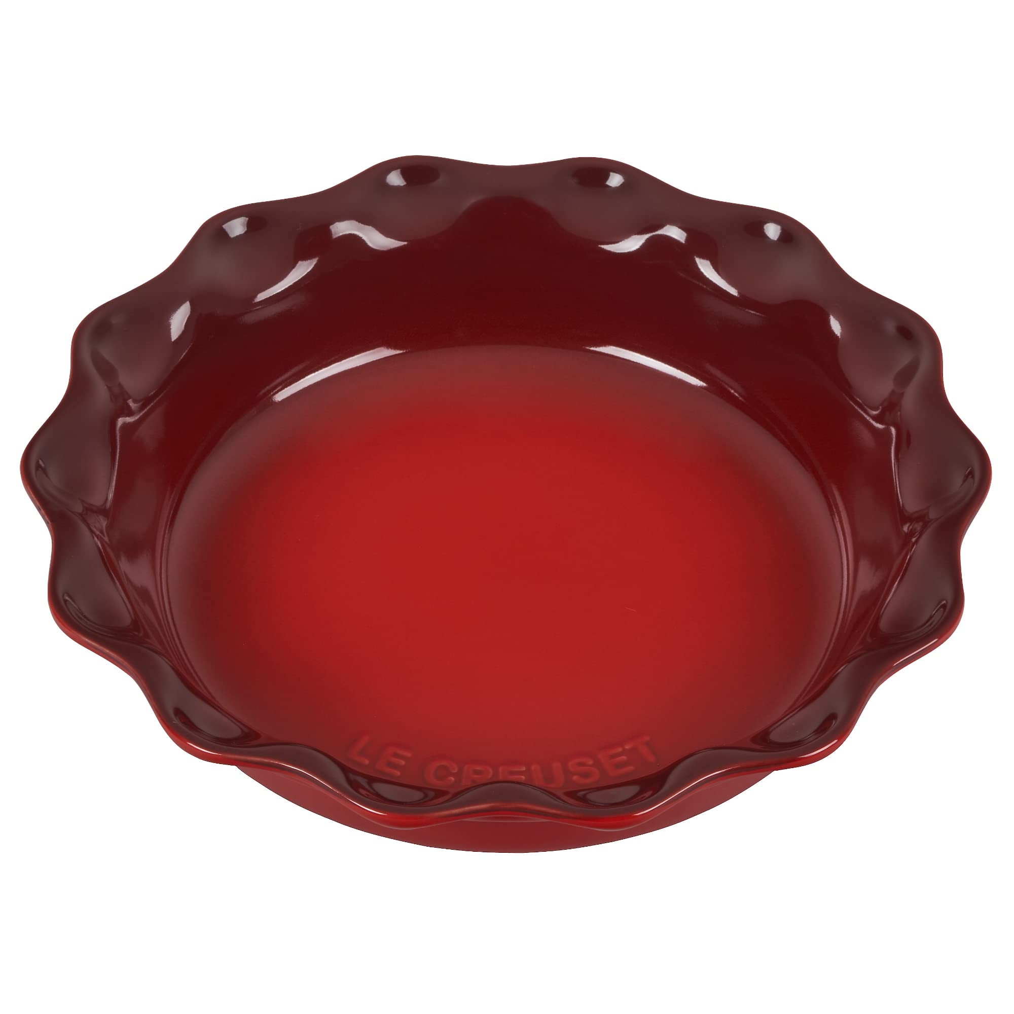 Le Creuset tartera para pastel cerise, exterior esmaltado, fácil de limpiar tras hornear.