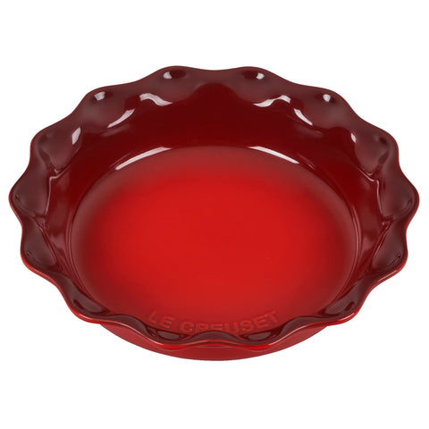 Le Creuset tartera para pastel cerise, exterior esmaltado, fácil de limpiar tras hornear.
