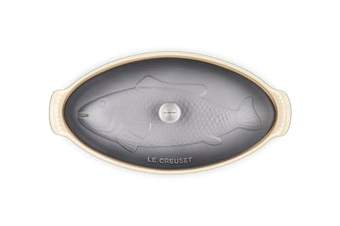 Le Creuset tapa cerámica ovalada, mantiene humedad y aroma.
