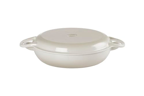 Le Creuset: tapa con sartén de parrilla, ideal para sellar y asar.