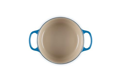Le Creuset Olla esmaltada Marseille, tapa sellada circula vapor para alimentos