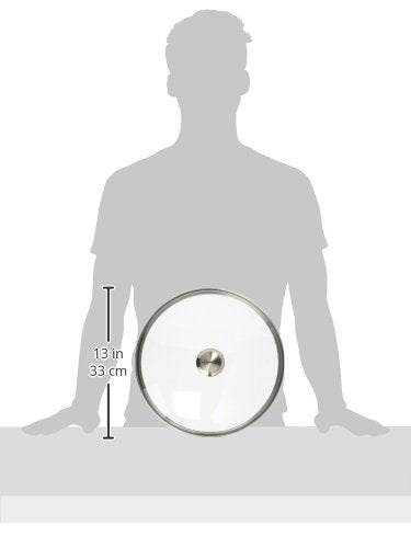 Le Creuset tapa de vidrio para monitorizar la cocción manteniendo la humedad y el calor.