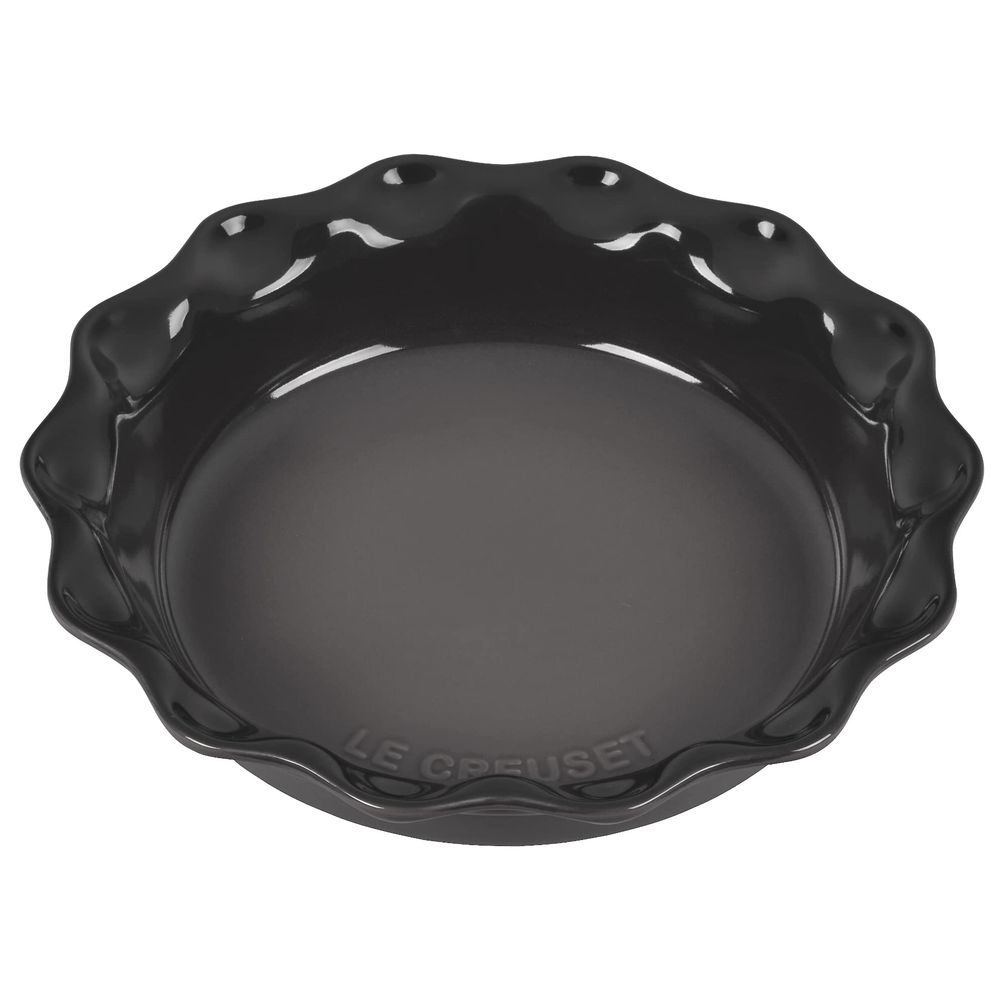 Le Creuset tarta Heritage 9 pulgadas en piedra, horneado uniforme y dorado.