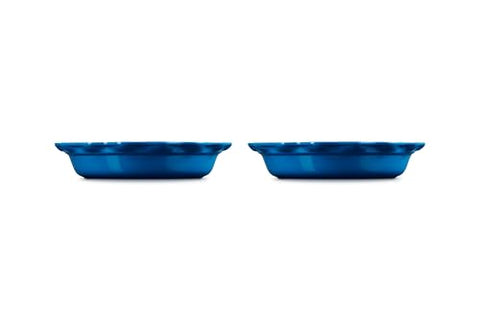 Le Creuset tarta Heritage cerámica de alta retención de calor para servir caliente.