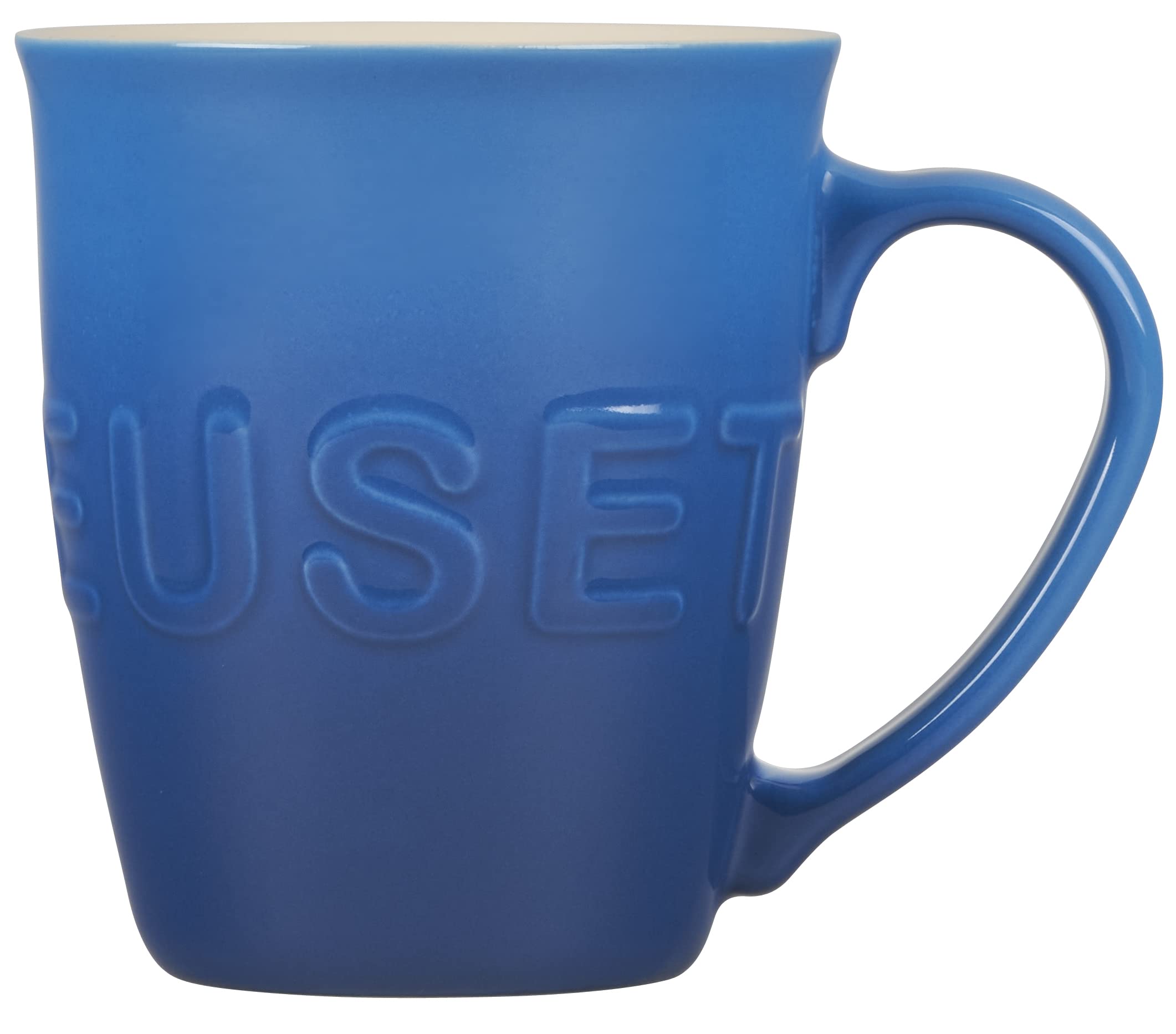 Le Creuset taza logo envuelto Marseille 20oz: glaseado vibrante y fácil de limpiar.