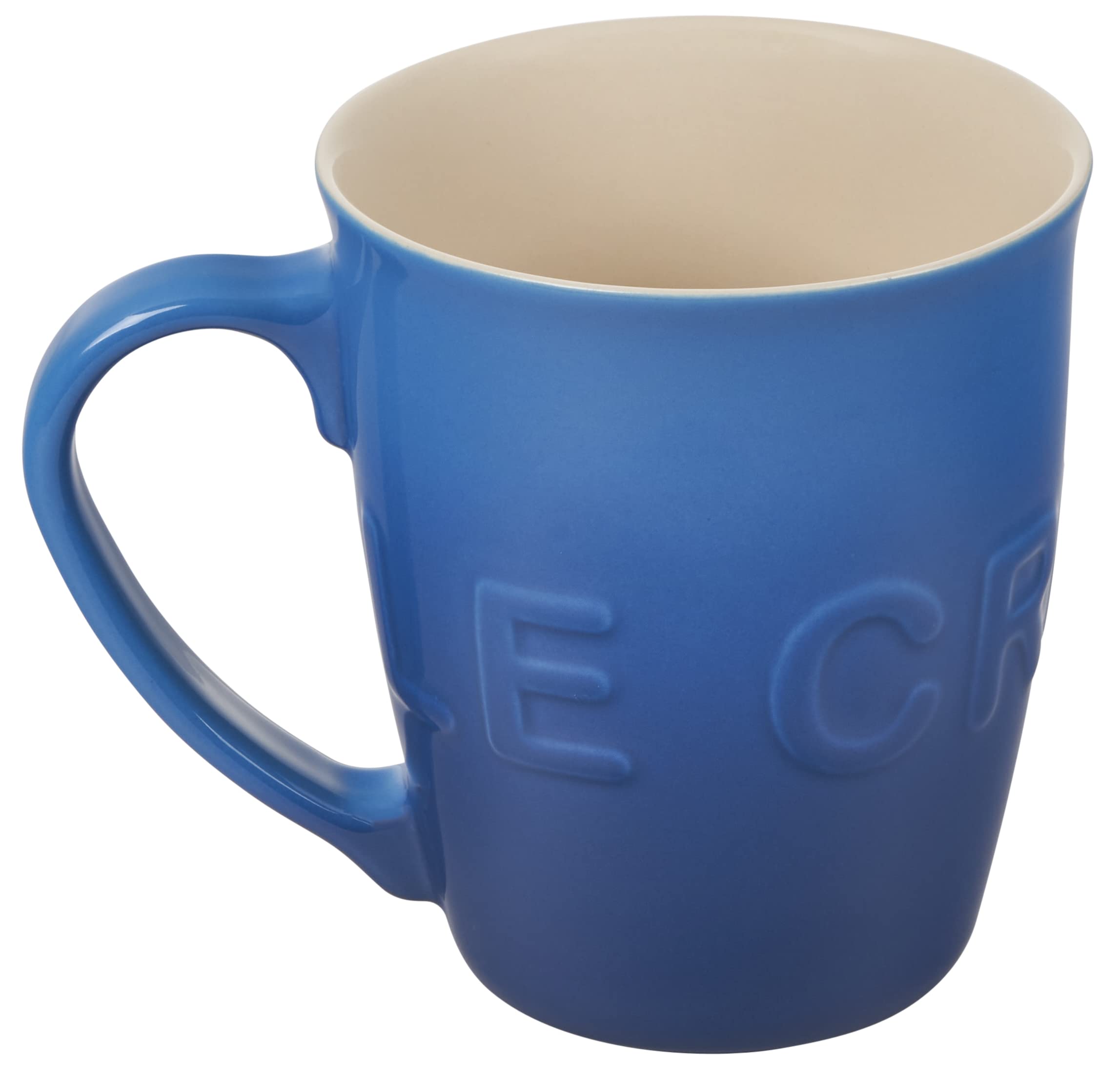 Le Creuset taza logo extralarga Marseille 20oz: agarre cómodo y diseño envolvente para café.