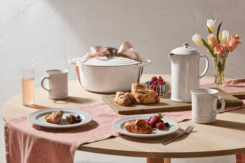 Conjunto apilable para ahorrar espacio en la cocina.