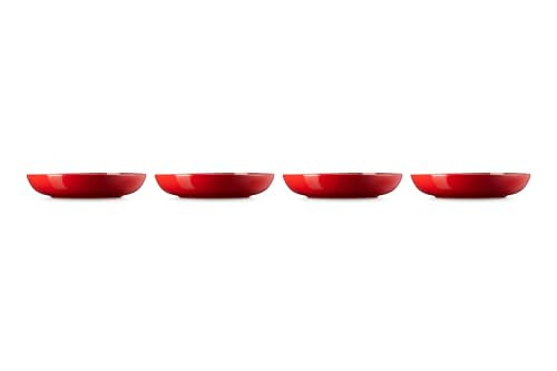 Le Creuset tazones de pasta cerise, excelente retención de calor para servir.
